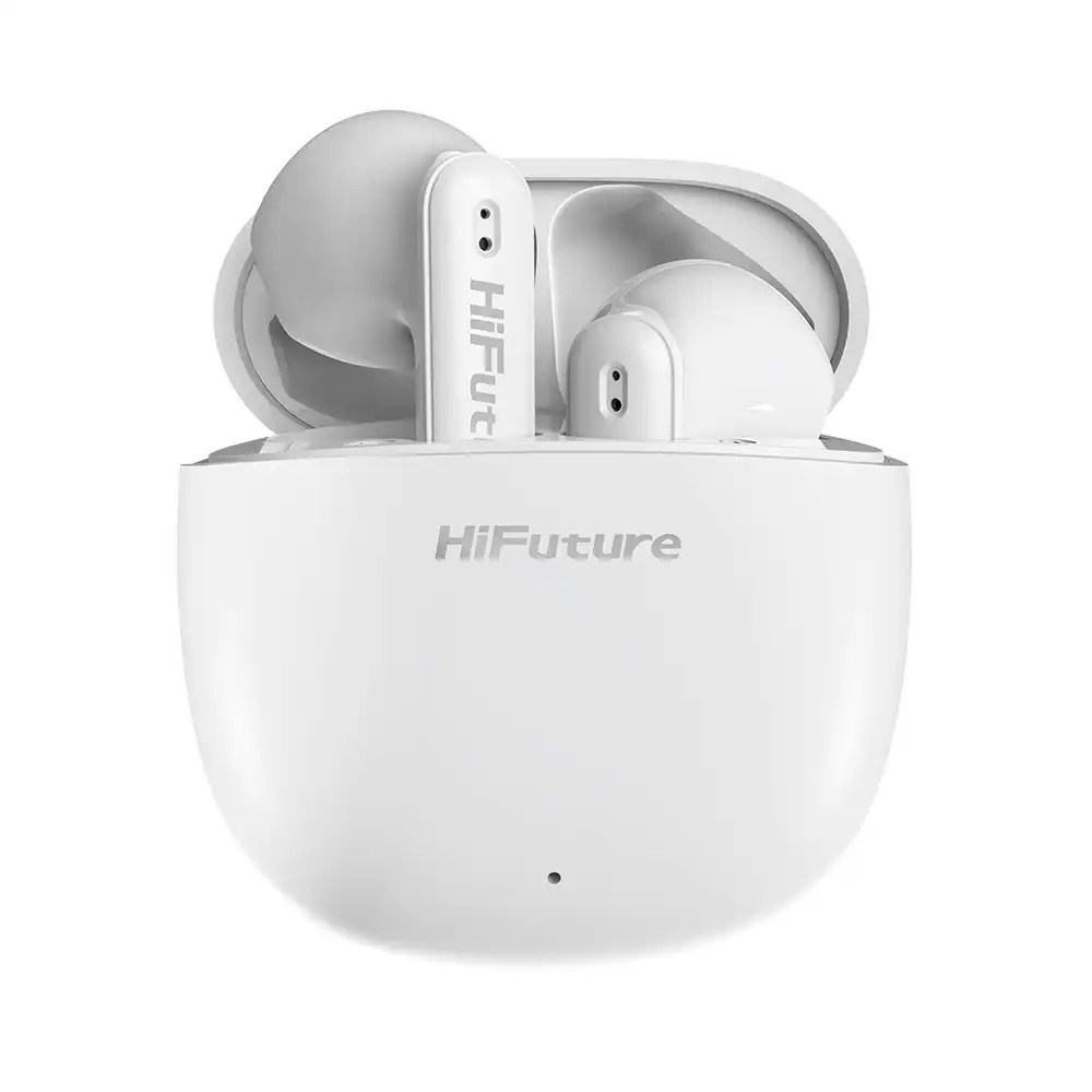 HiFuture Colourbuds2 True Wireless Bluetooth Soft Bass Earbuds Noise Cancel WHT