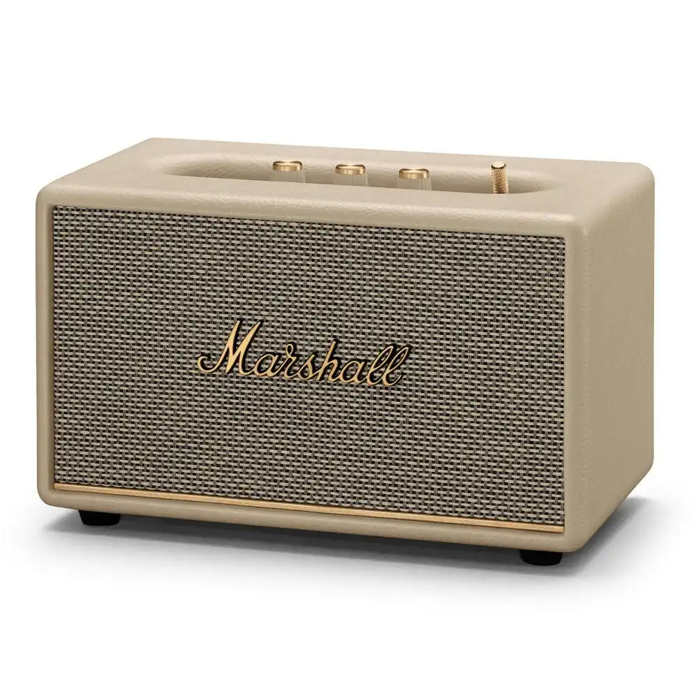 Marshall Acton III Vintage Bluetooth & 3.5mm Wired Home/TV Stereo Speaker Cream