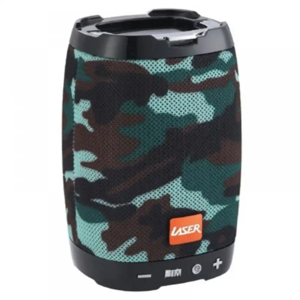 Laser Rechargeable 5W Bluetooth Wireless Speaker Portable w/ Phone Holder Camo