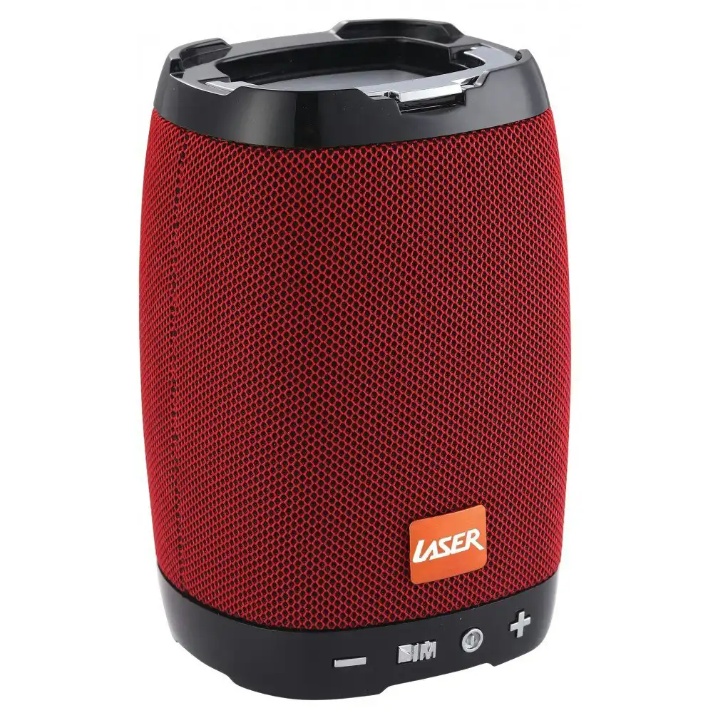Laser Rechargeable 5W Bluetooth Wireless Speaker Portable w/ Phone Holder Red