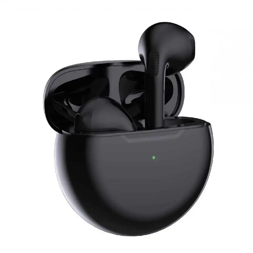 Laser TWS Wireless Bluetooth Earbuds In-Ear Earphones w/ Charging Case Black