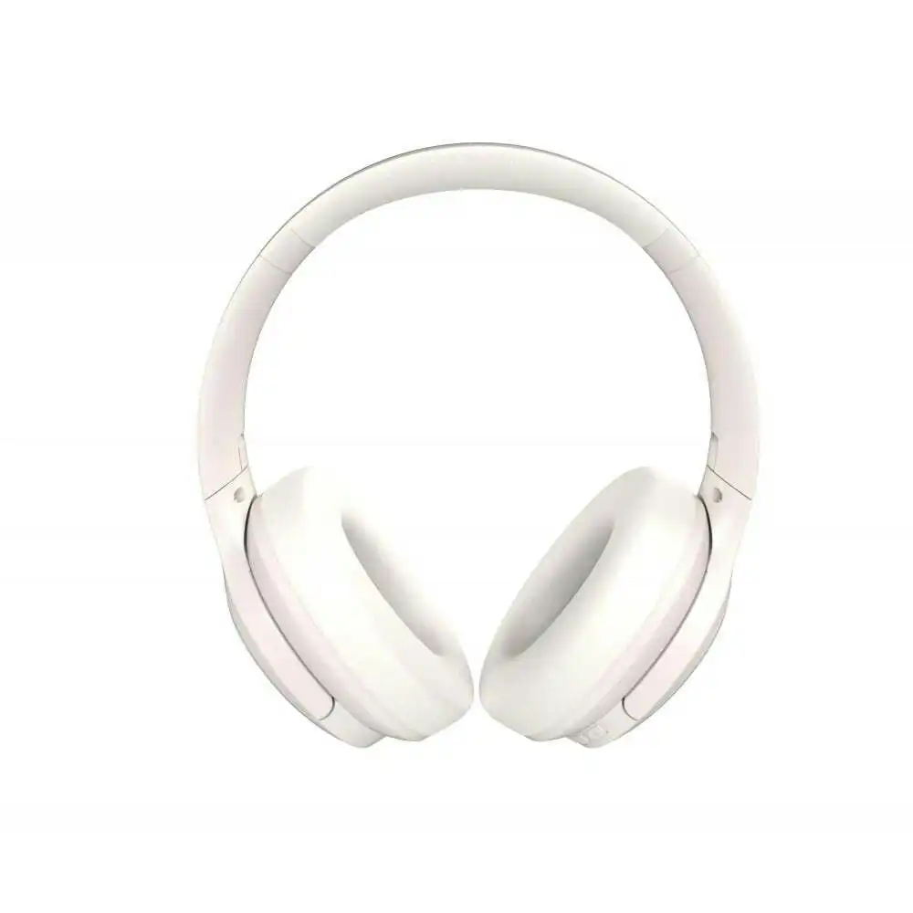 Laser ANC Wireless Bluetooth Over-Ear Headphones Headset w/ Microphone White