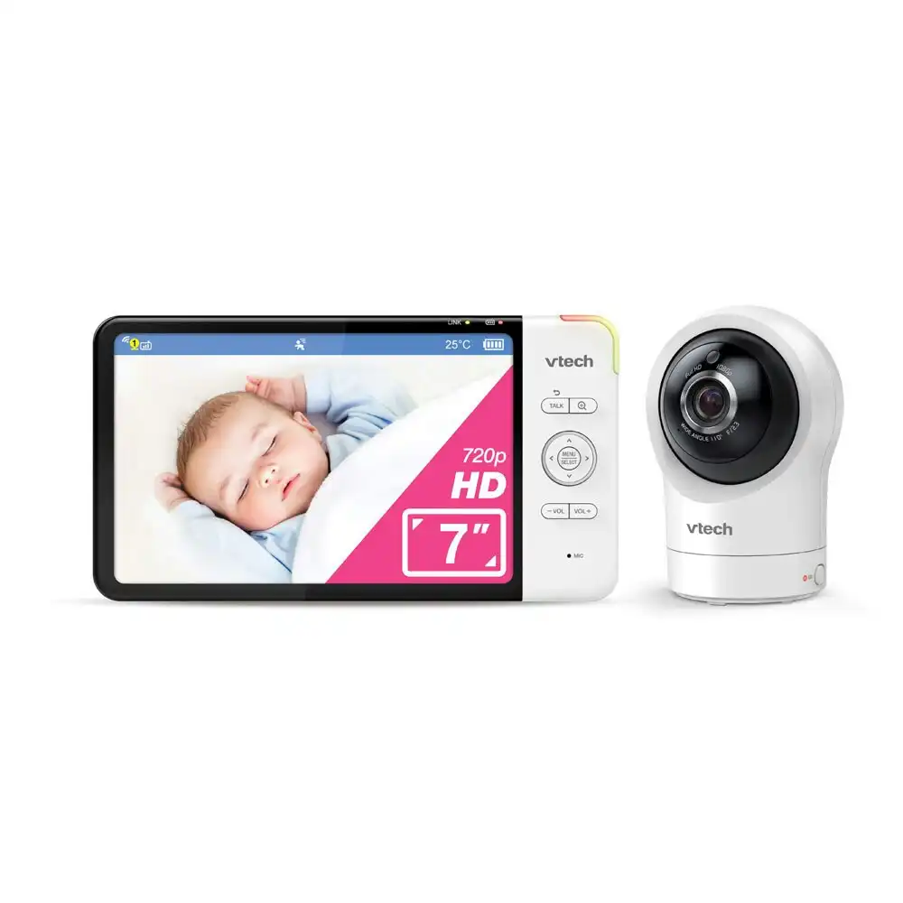 VTech 7 Inch Smart HD Pan & Tilt Video Baby Monitor With Remote Access 720p