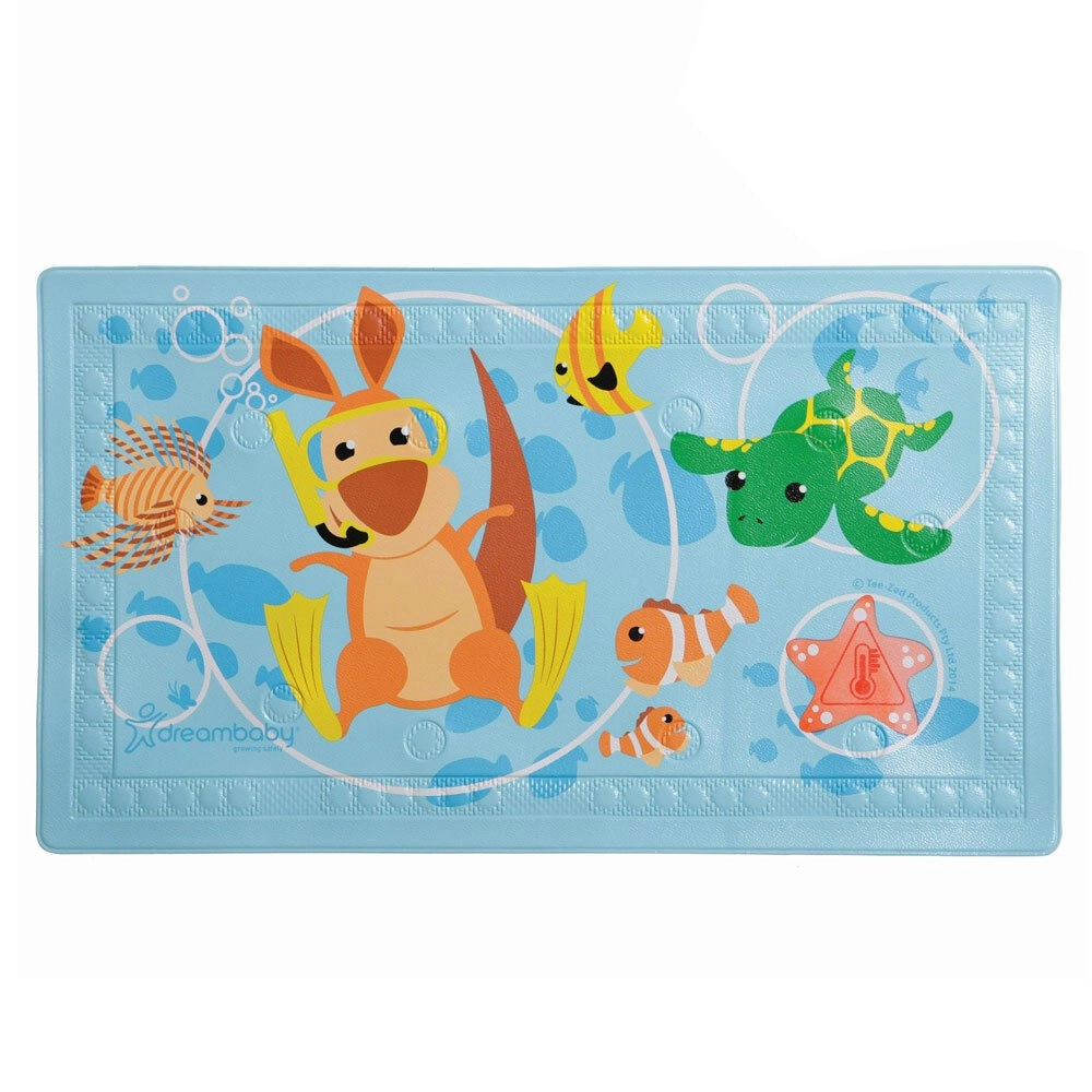 dreambaby Watch Your Step 40x70cm Anti-Slip Baby Bath Mat Tub Safety Pad 12m+