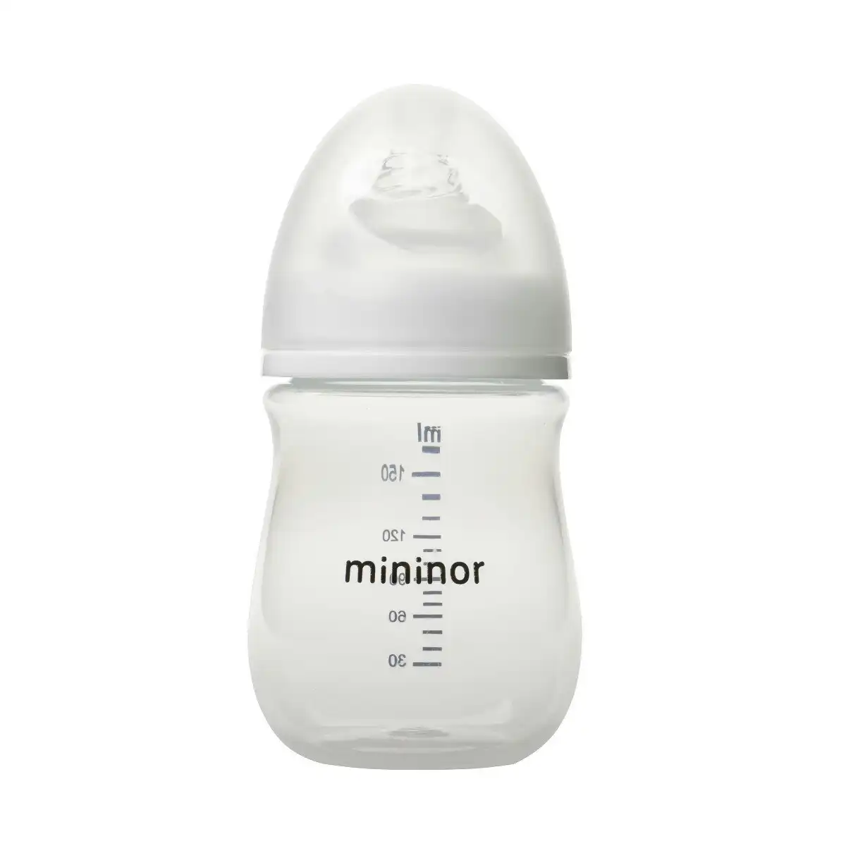 Mininor Baby/Infant 160ml PP Feeding Bottle w/ Anti-Colic Silicone Teat Clear