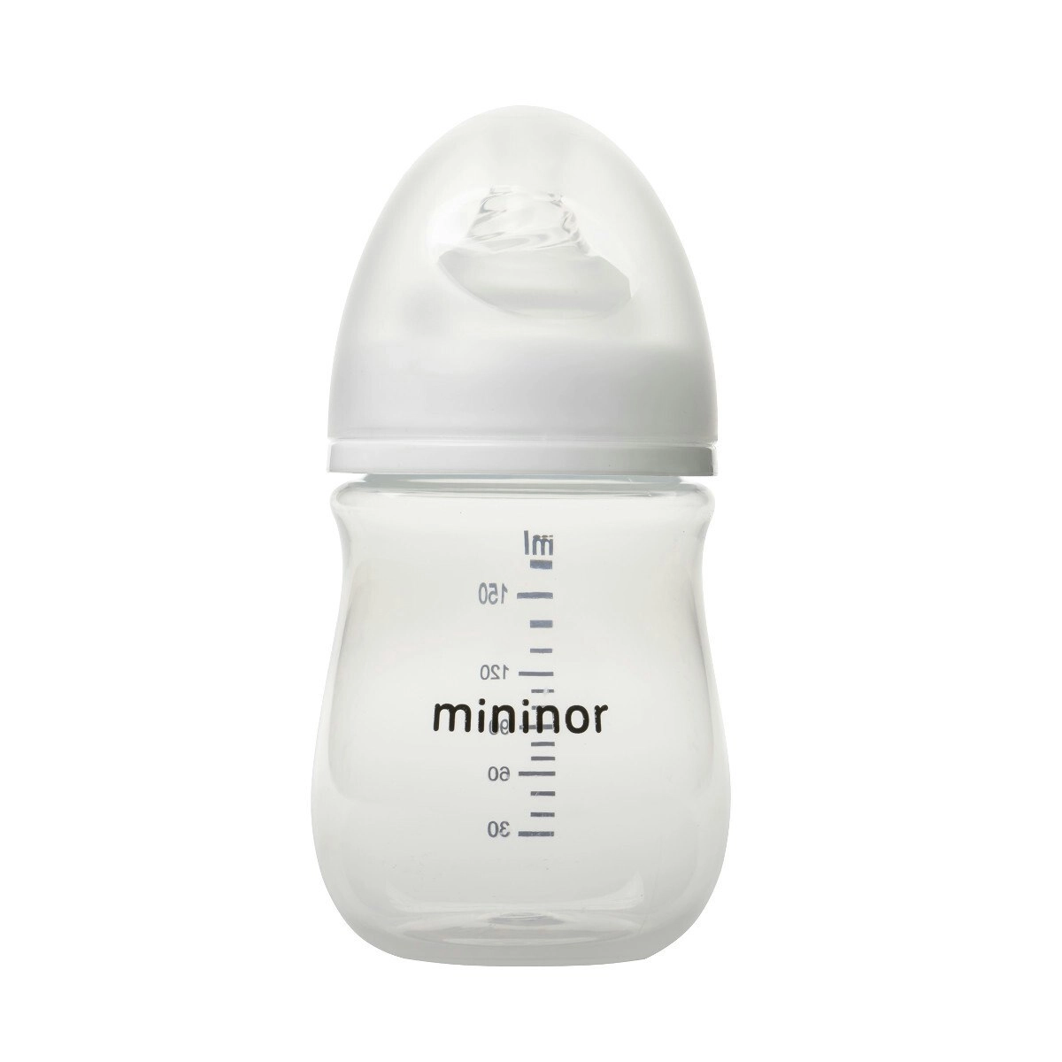 Mininor Baby/Infant 160ml PP Feeding Bottle w/ Anti-Colic Silicone Teat Clear