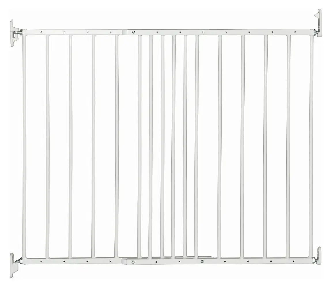 BabyDan MultiDan Baby Safety Gate Wall-Mounted Barrier Protection Fence White