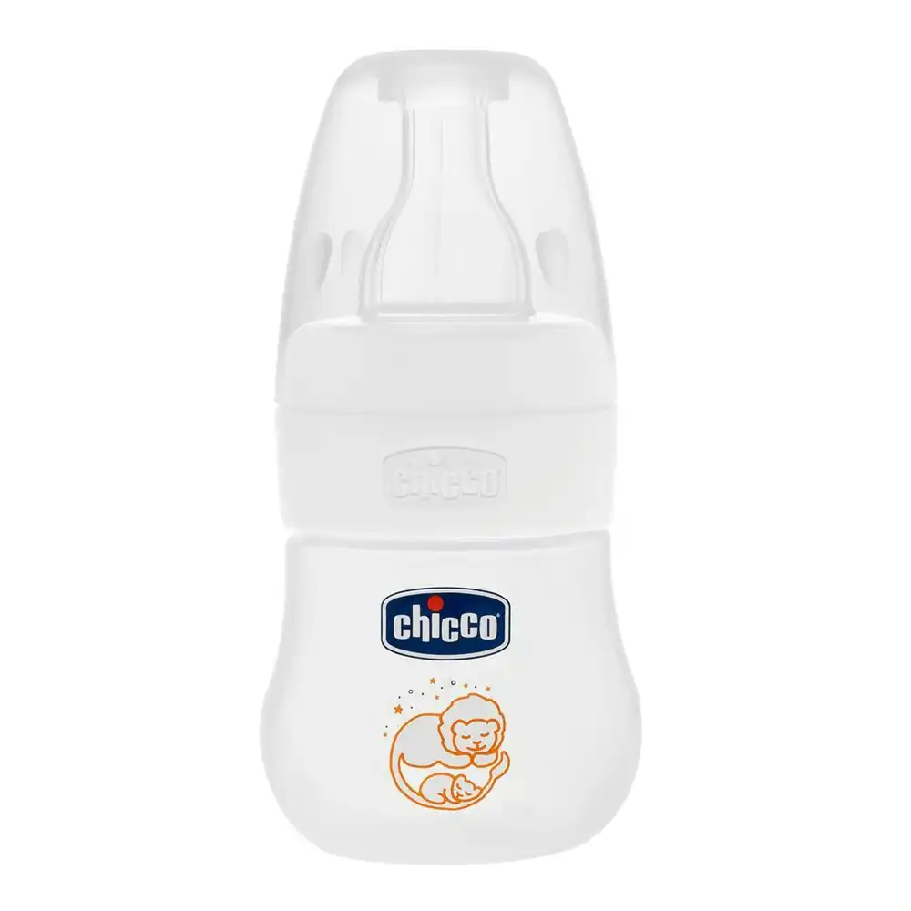 Chicco Nursing Baby Micro 60ml Feeding Milk Bottle w/ Silicone Teat 0m+ Clear