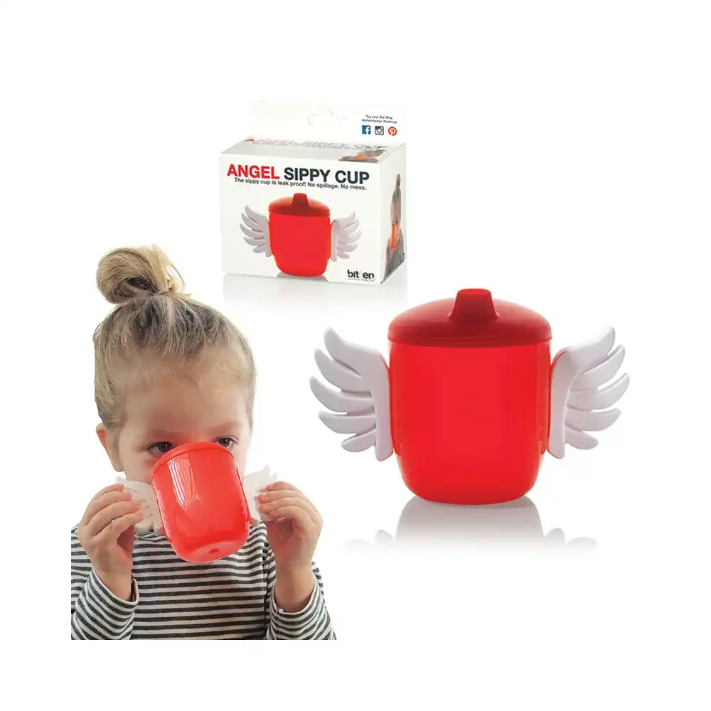 Gamago 14cm Angel Sippy Cup Leak/Spill Proof Kids/Children Drinking Mug Red