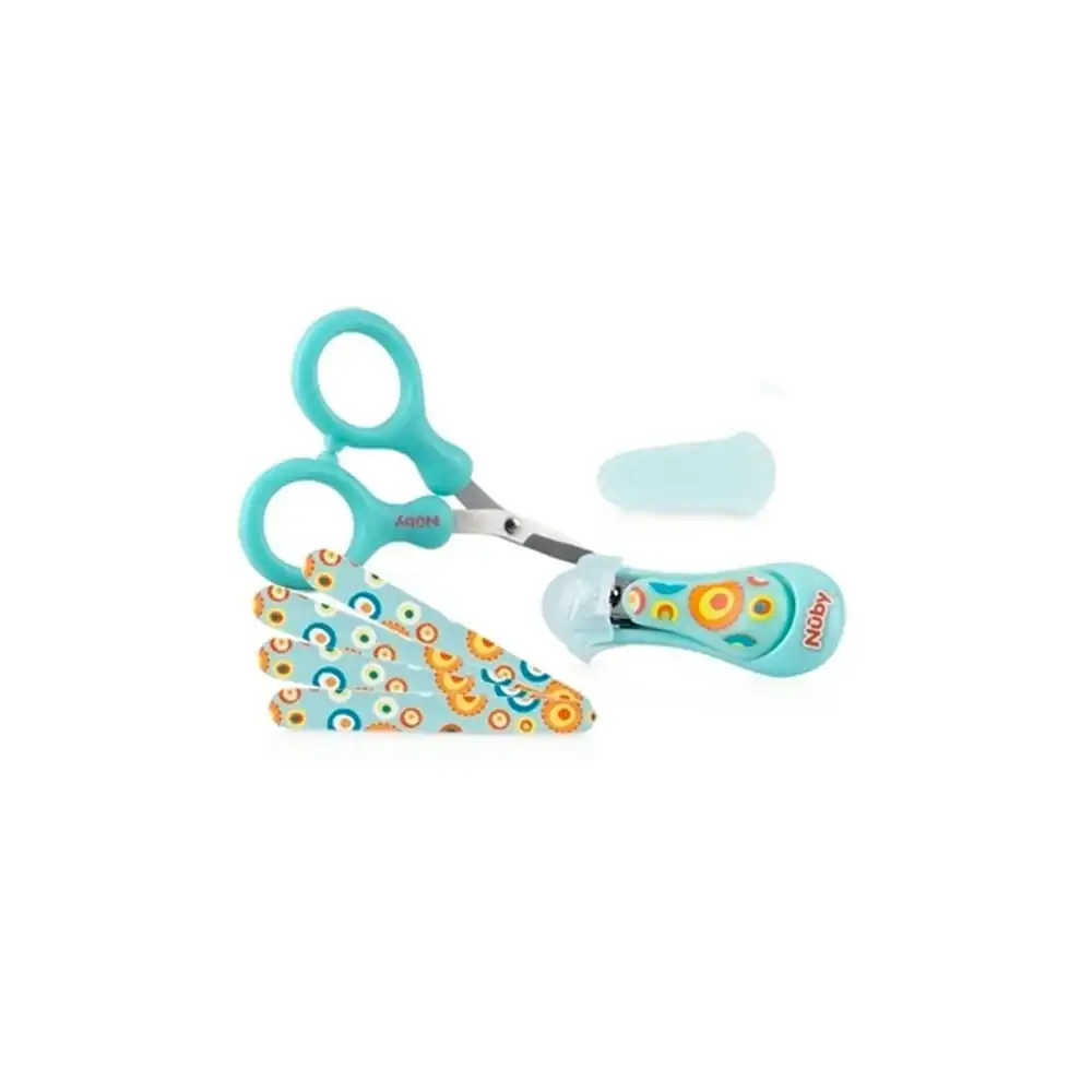 8pc Nuby Baby Nail Care Grooming Manicure Set w/ Scissors/File Assorted