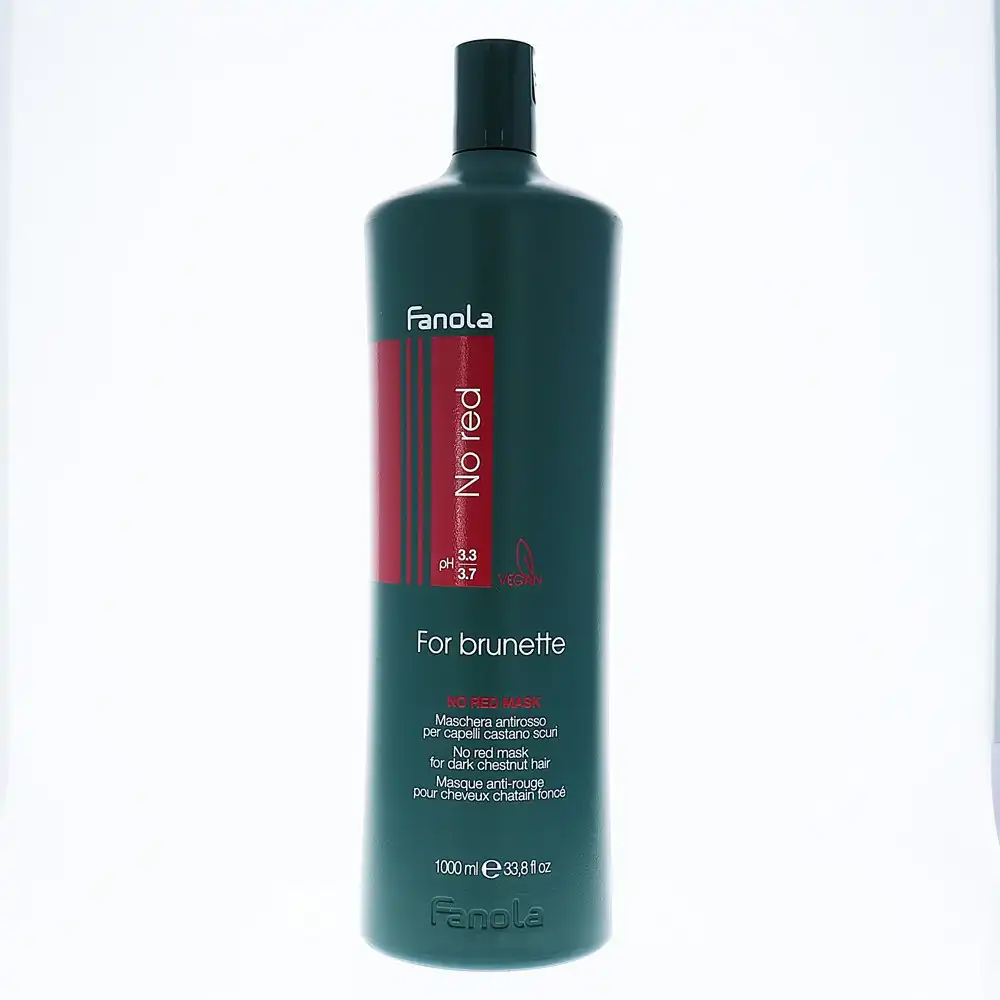Fanola 1L No Red Mask Women Shampoo Hair Care Treatment For Dark Chestnut Hair
