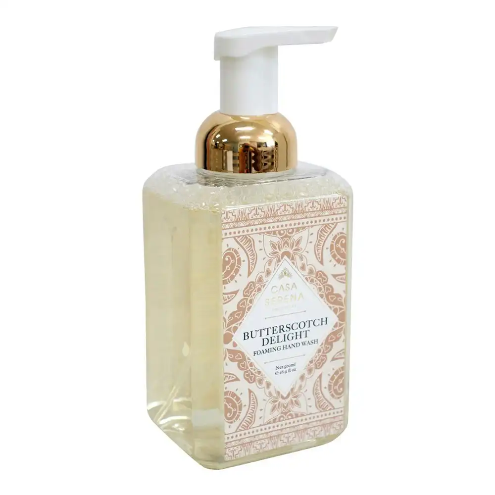 Casa Serena 500ml Foaming Hand Wash Liquid Fragranced Scent Soap Butterscotch