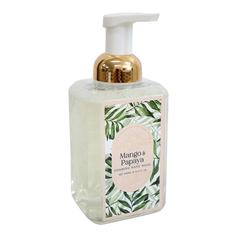 Casa Serena 500ml Foaming Hand Wash Liquid Fragranced Scent Soap Mango & Papaya