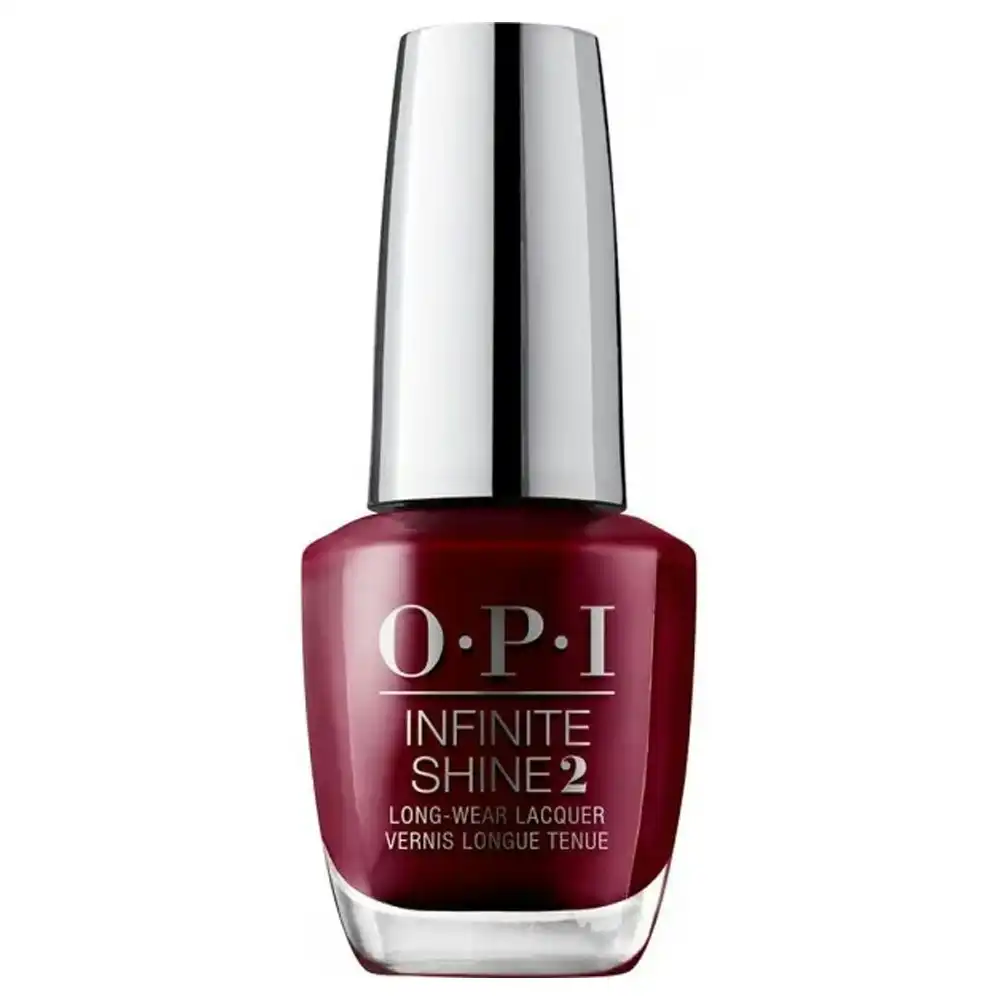 OPI Infinite Shine 15ml Long Wear Lacquer Nail Polish Malaga Wine Red Manicure