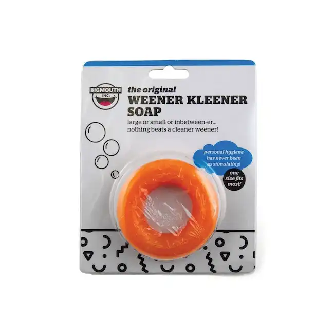 Bigmouth Inc. The Weener Kleener Soap Men's Novelty/Party Gag One Size Orange