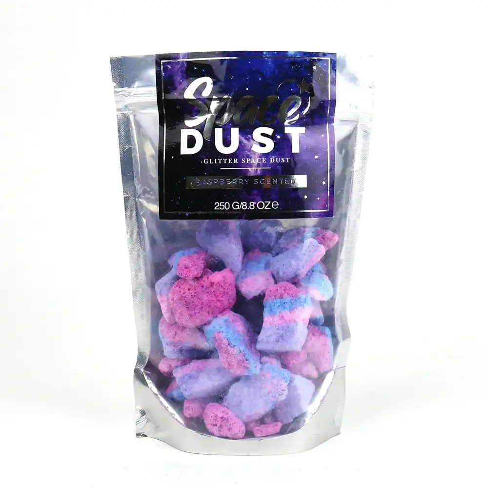 Gift Republic 250g Glitter Bath Space Dust Raspberry Scented Body Fragrance