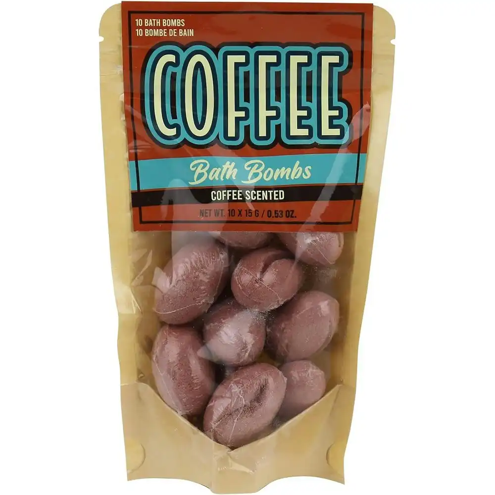 10pc Gift Republic 15g Coffee Lover Bath Bombs Scented Body Bathing Fragrance