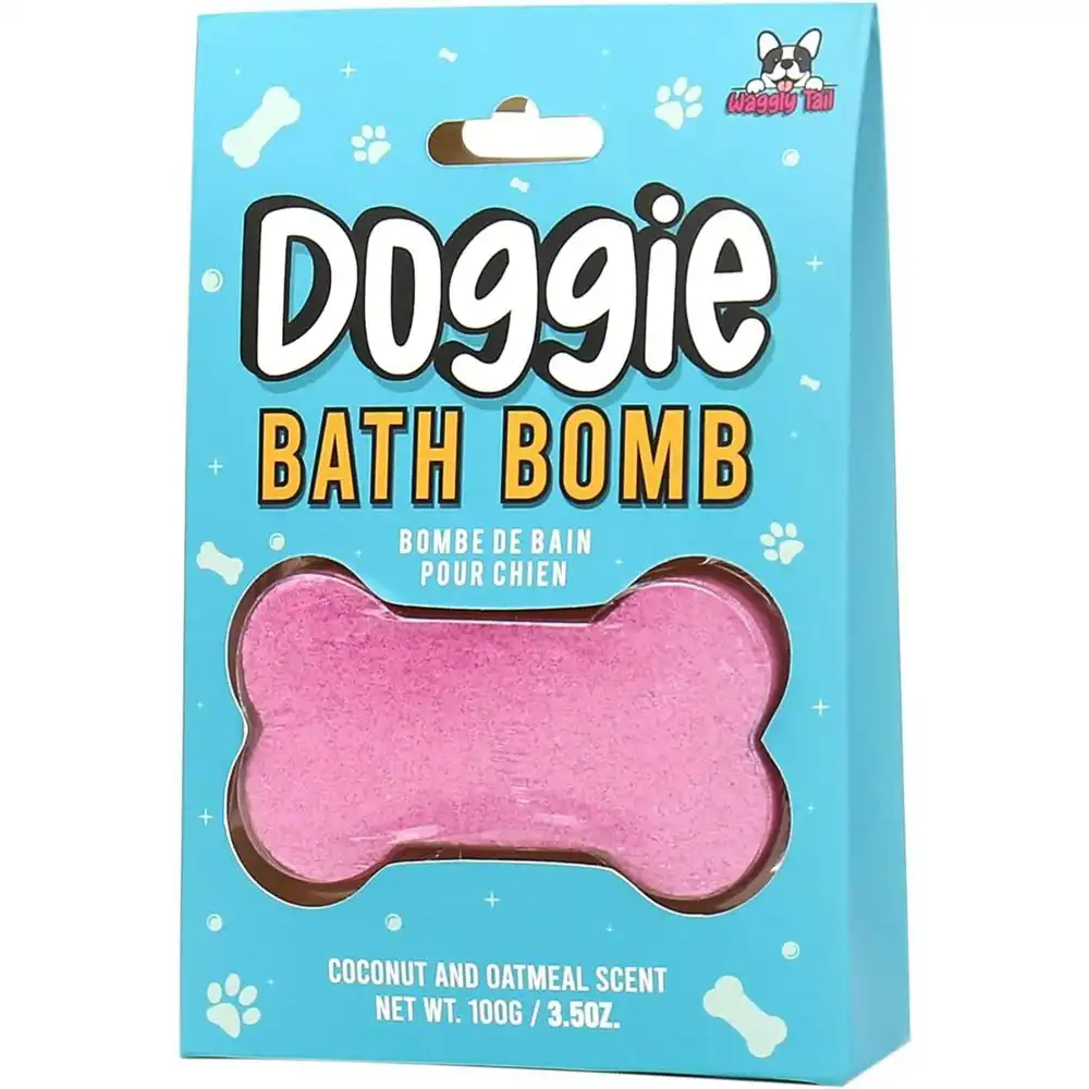 Gift Republic 100g Scented Doggie Bath Bomb Pet Bathing Fizz Coconut & Oatmeal