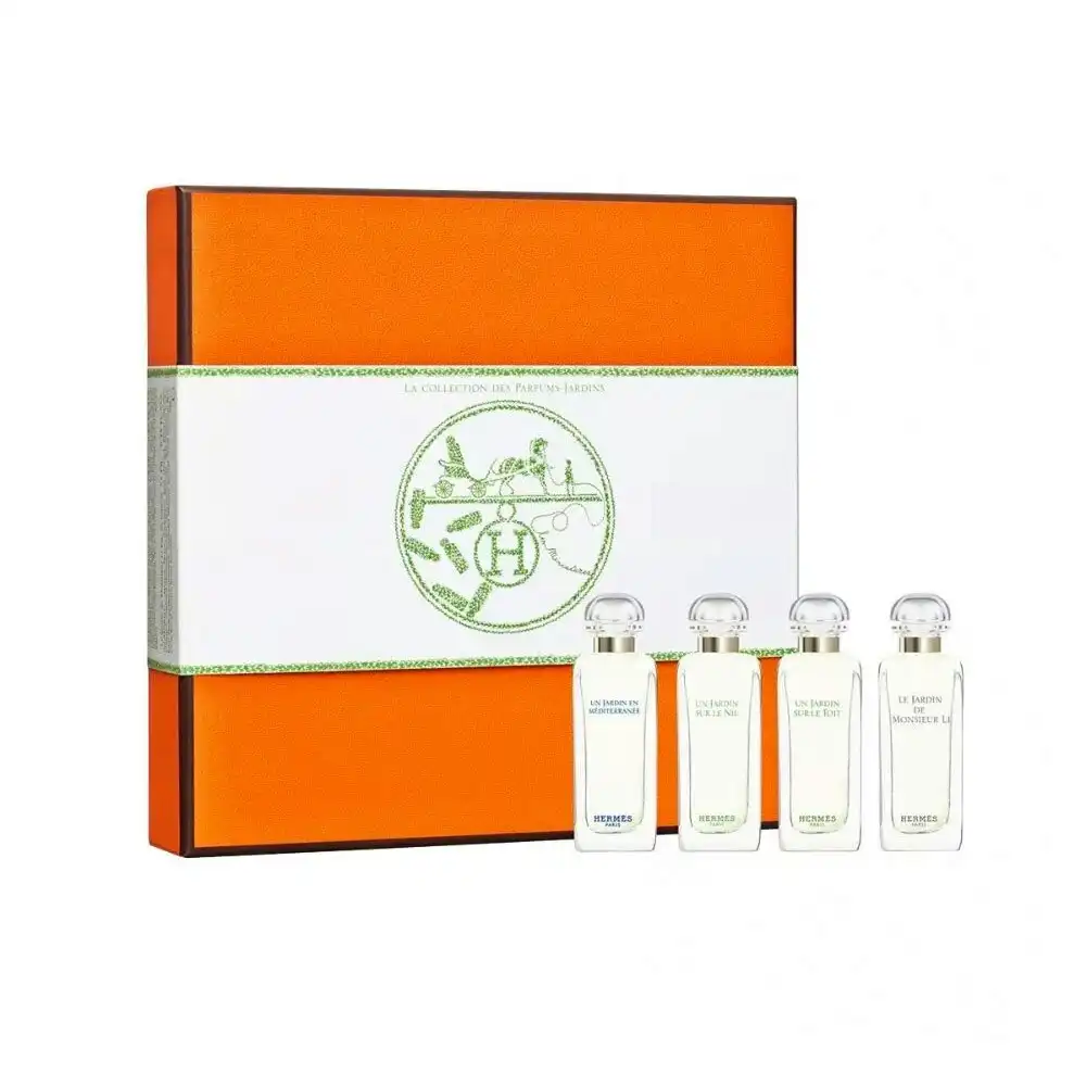 4pc Hermes Minis Set La Collection Des Parfums-Jardins 7.5ml EDT Gift Set