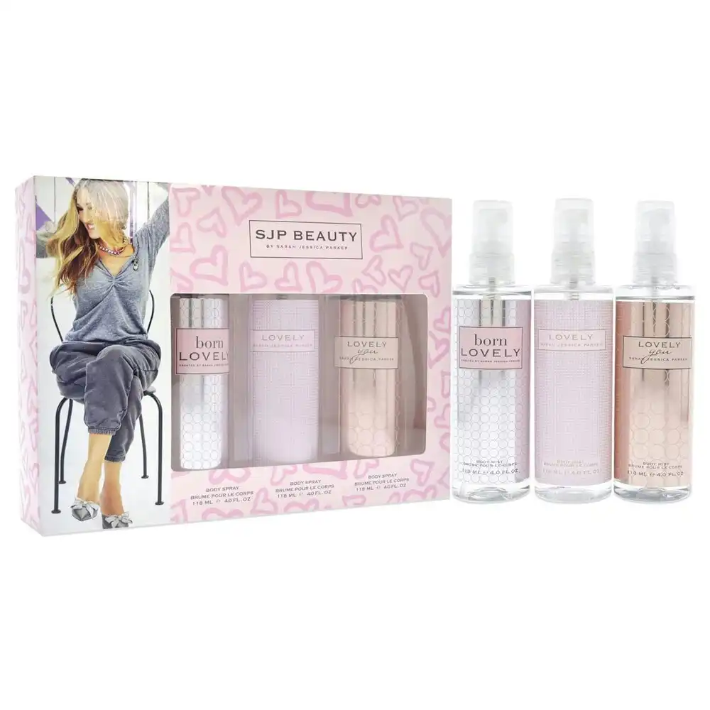 3pc Sarah Jessica Parker Lovely Set 118ml Body Mist Fragrance Gift Set