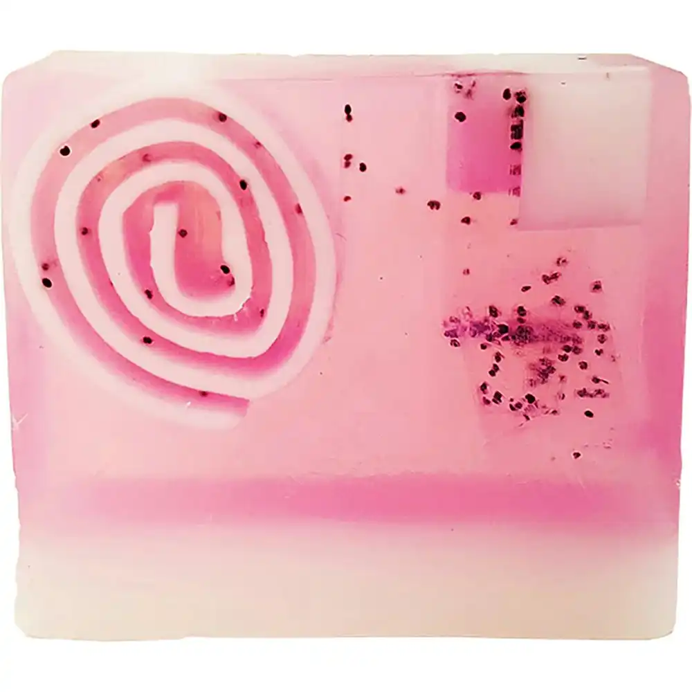 Bomb Cosmetics Berry Smooth Scented Bath Soap Slice Bar Body Shower Fragrance