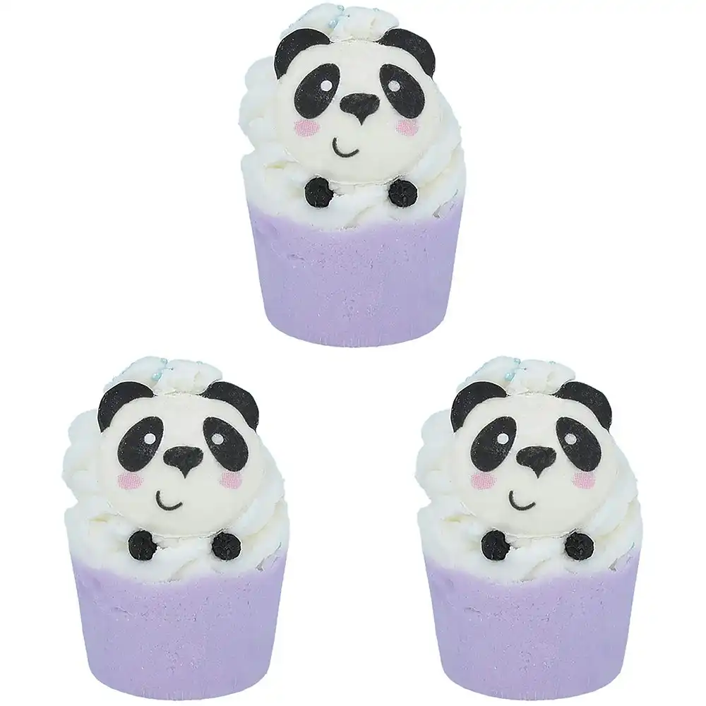 3PK Bomb Cosmetics Panda-monium Bath Bomb Mallow Body Skin Fragrance Tub Fizzies
