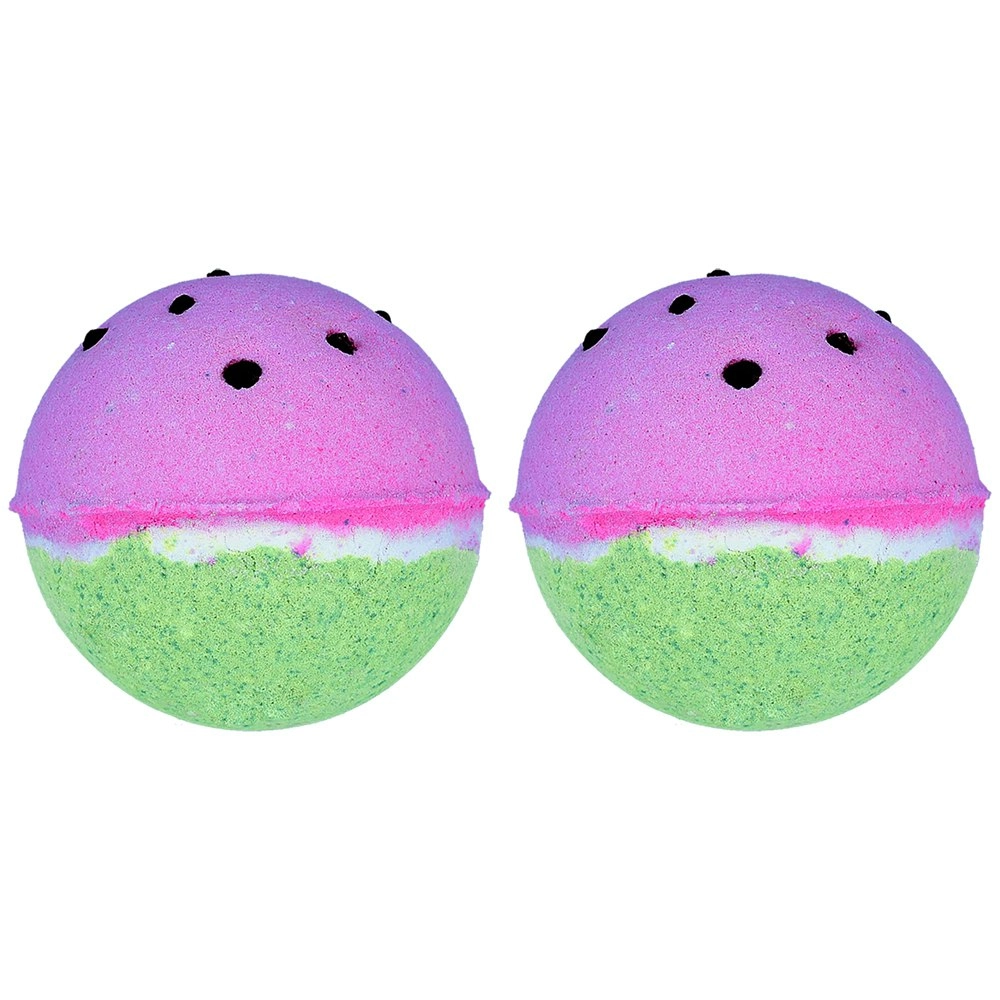 2PK Bomb Cosmetics Fruity Beauty Watercolours Bath Bomb Body Fragrance Tub Fizzy