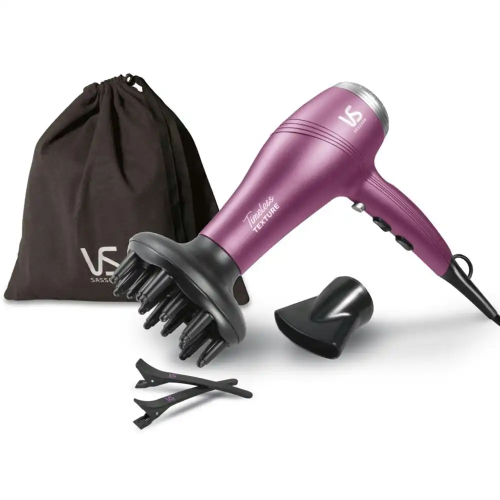 VS Sassoon Electric Shine Lustre Timeless Texture Hair Dryer Tool 2200W