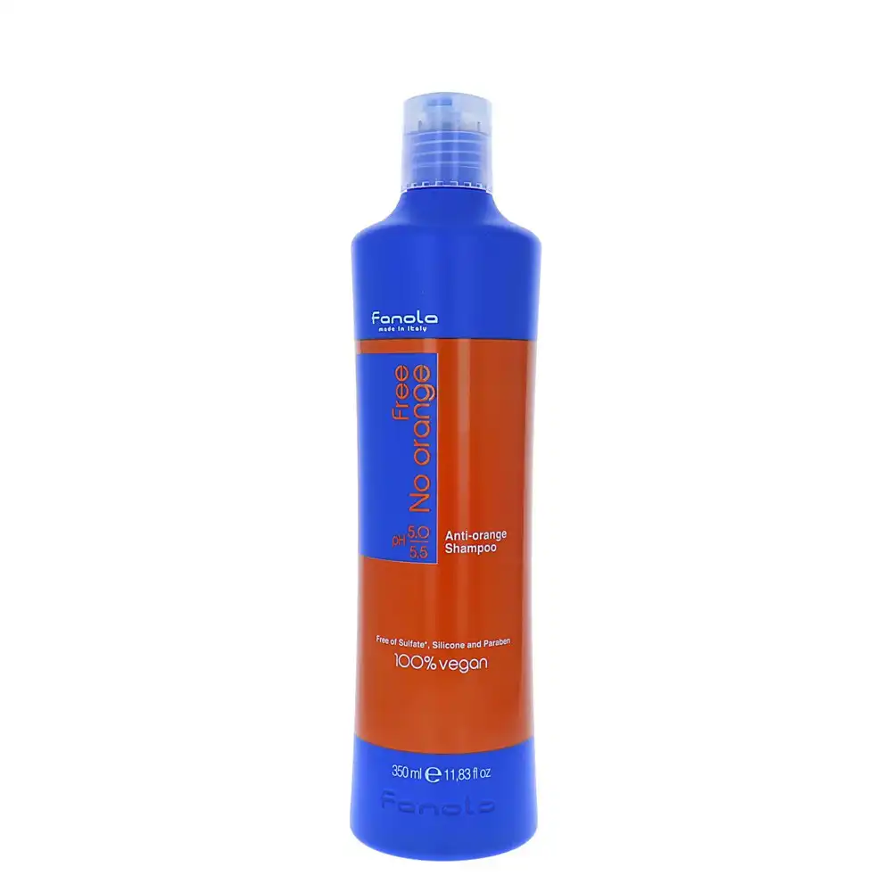 Fanola 350ml No Orange Vegan Women Hair Care Shampoo Sulfate & Silicone Free
