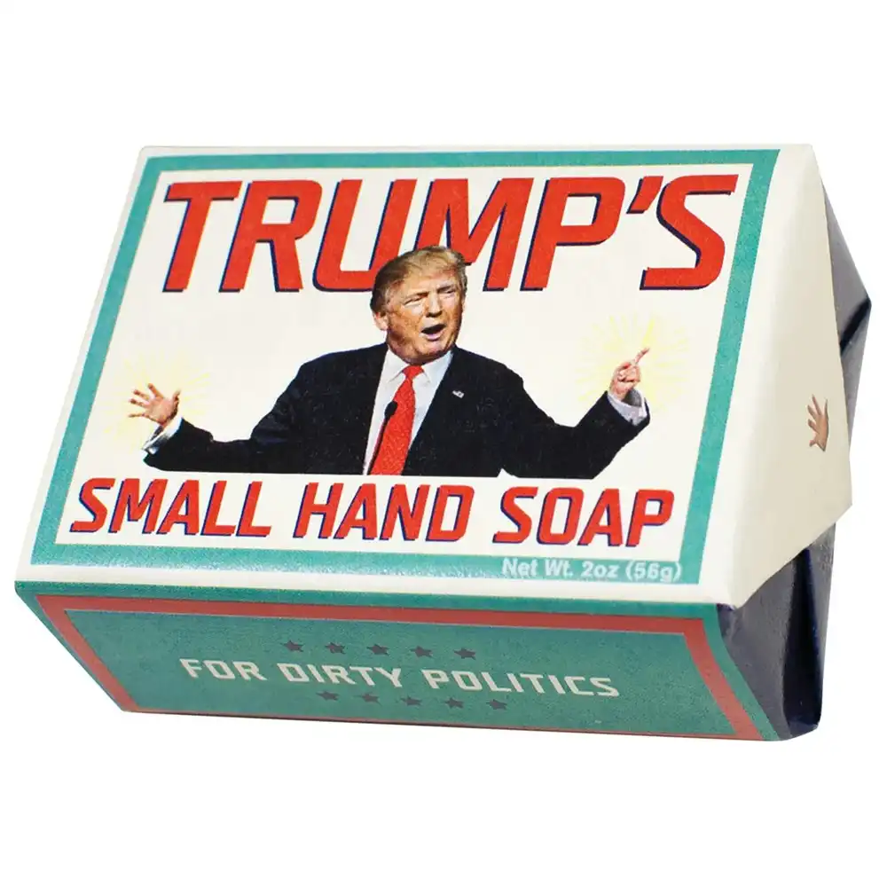 Unemployed Philosophers Guild 56g Scented Bathing Bar Soap Trump's Small Hand