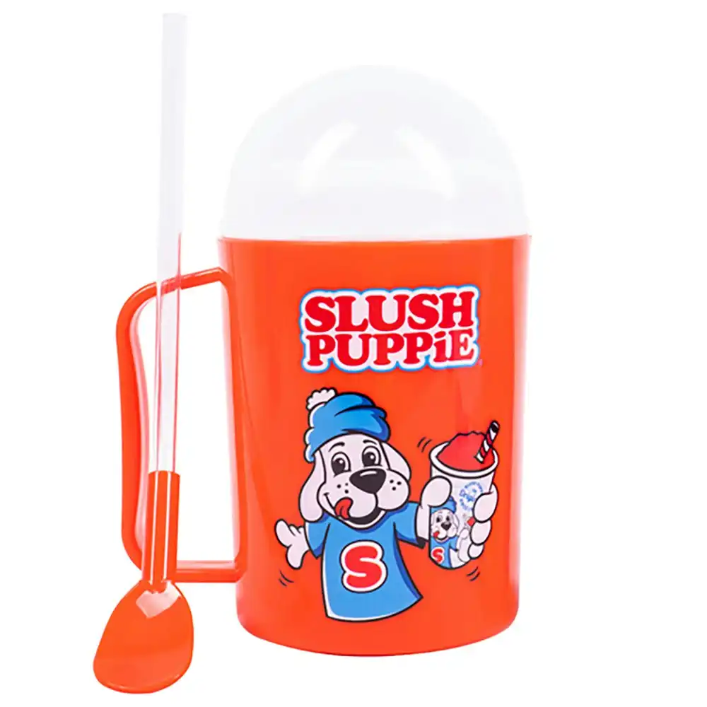 Fizz Creations Slush Puppie Making Cup & Strawberry Syrup Drink Maker Fun Set