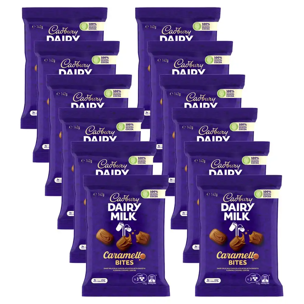 12pc Cadbury Dairy Milk Caramellow Bites 142g Chocolate Confectionery Candy
