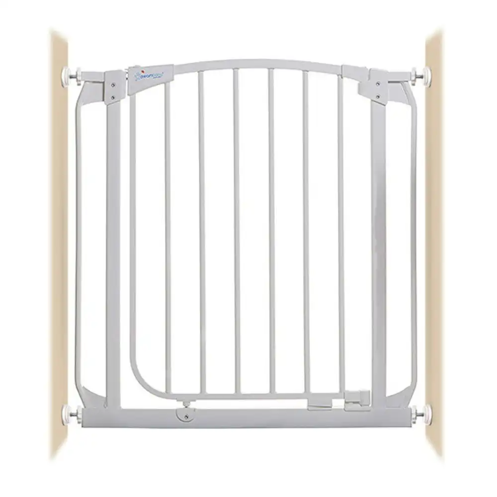 dreambaby Chelsea 82cm Auto-Close Security Safety Gate Kids/Child Barrier White
