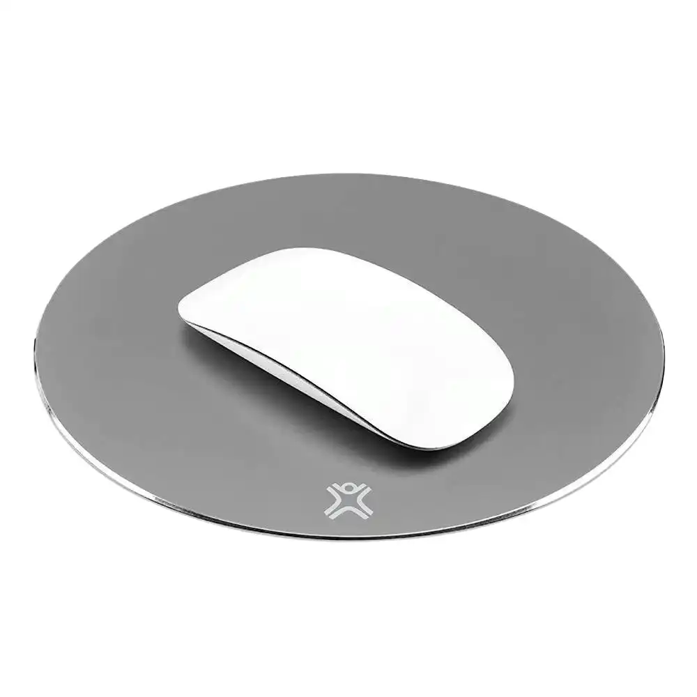 Xtrememac Aluminum Round Anti Slip Durable Computer Desktop Mouse Pad Space Grey