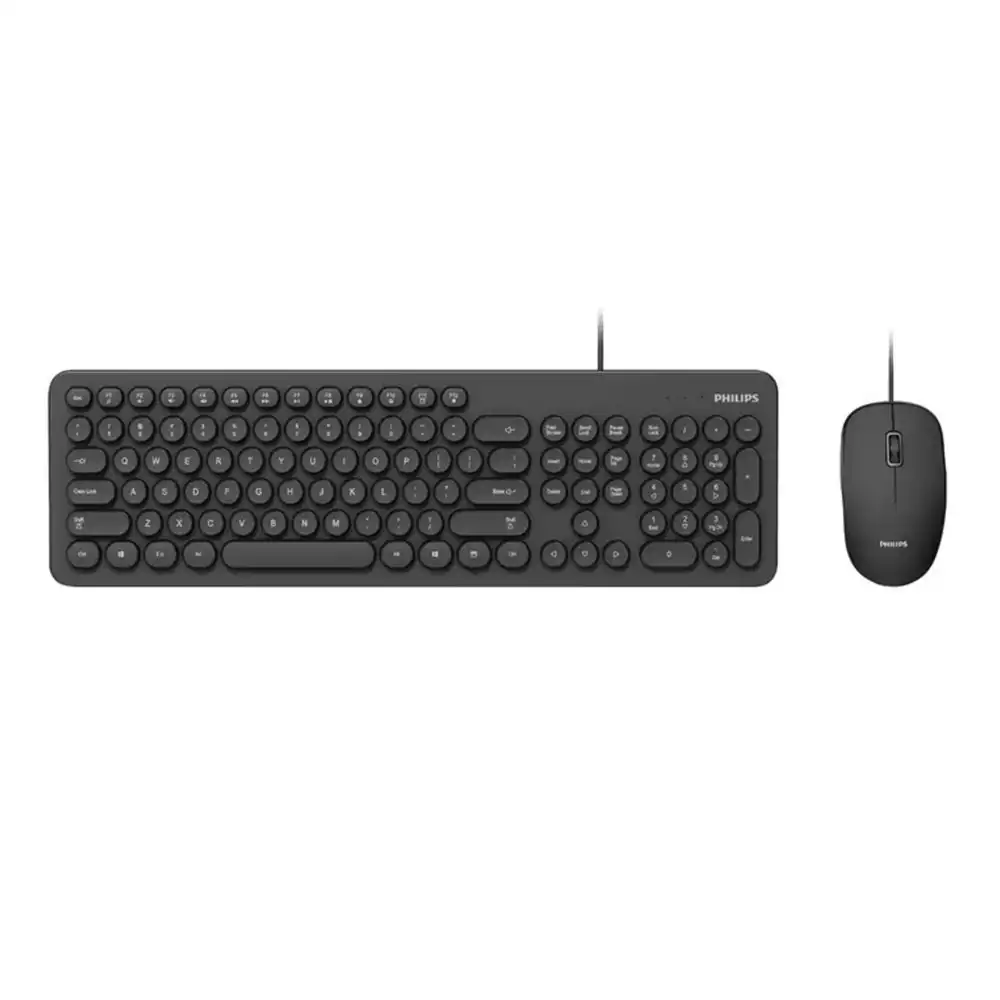 Philips Wired USB PHSPT6334 Laptop PC Computer Keyboard/Optical Mouse Set