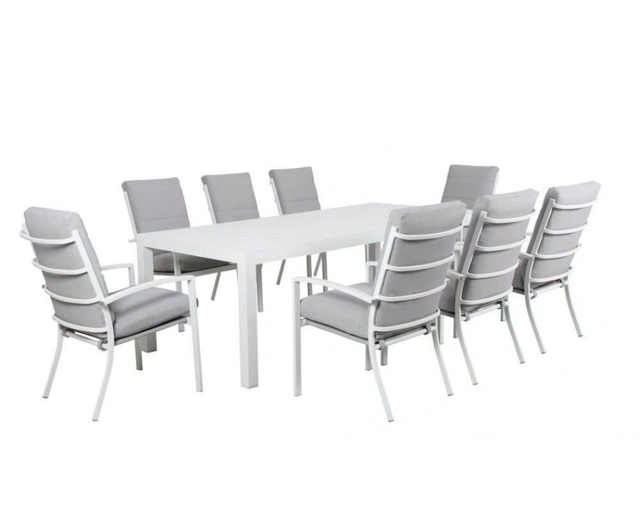 Jette 9 Piece Dining Setting - White