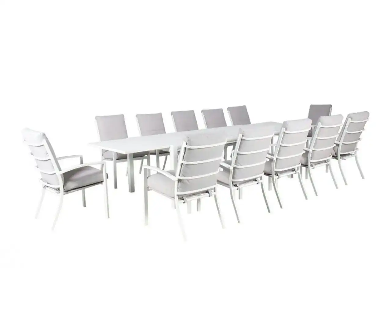 Jette 13 Piece Dining (White)