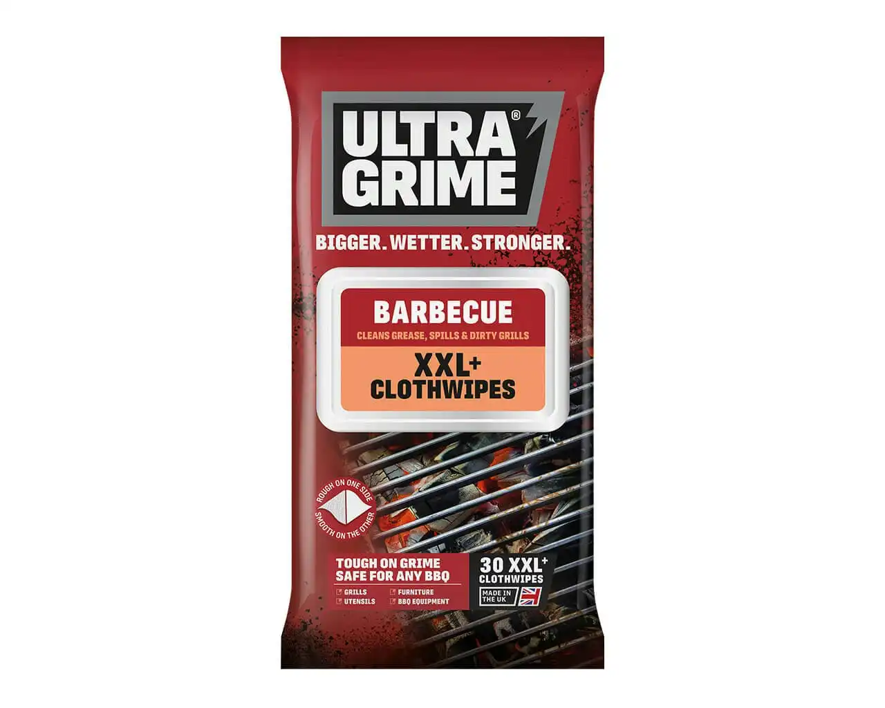 Ultragrime Life: BBQ Clothwipes (30 Pack)