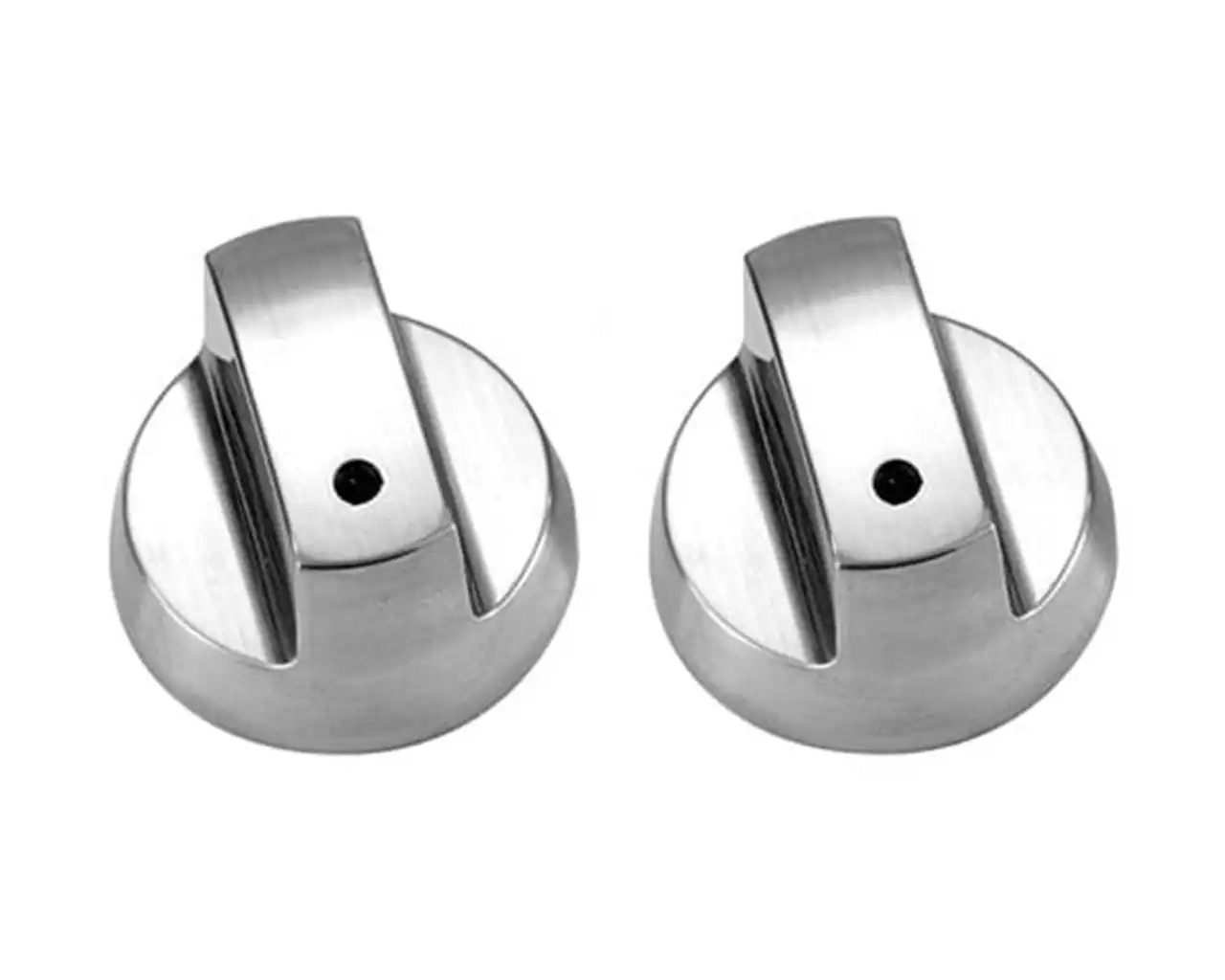 Gasmate Replacement Chrome BBQ Knobs - 2 Pack (Suits Most BBQ Brands)