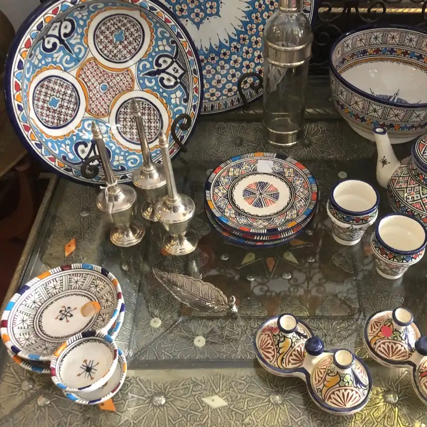 Fez Furniture & Homewares Tangier Multi-Coloured Dip/Olive Dish