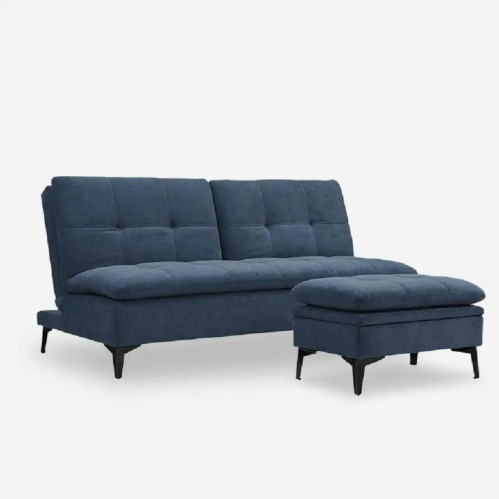 Susan Sofa Bed with Pedal - Blue