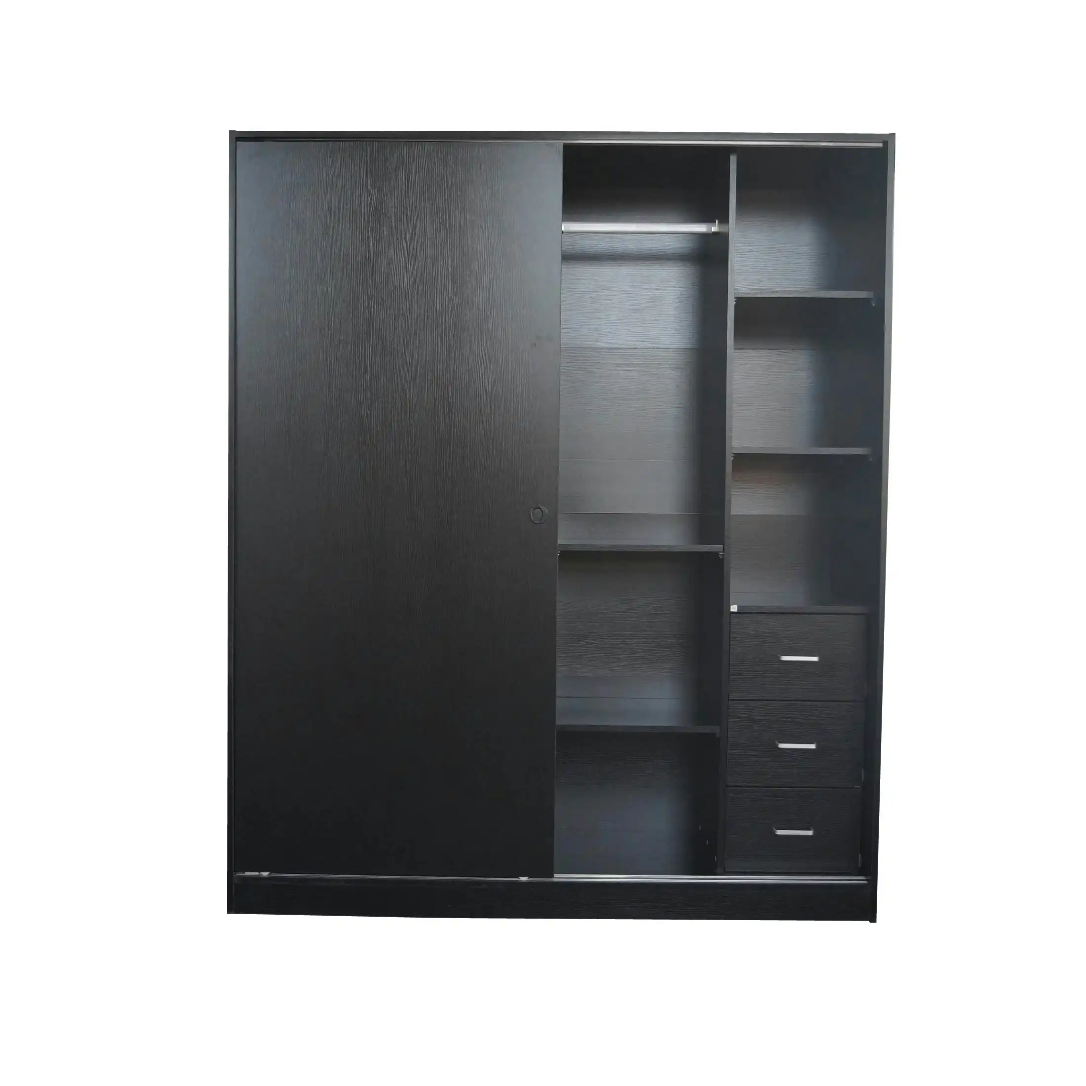 Redfern Builtin Modular - 1600 Sliding Door Storage- Black