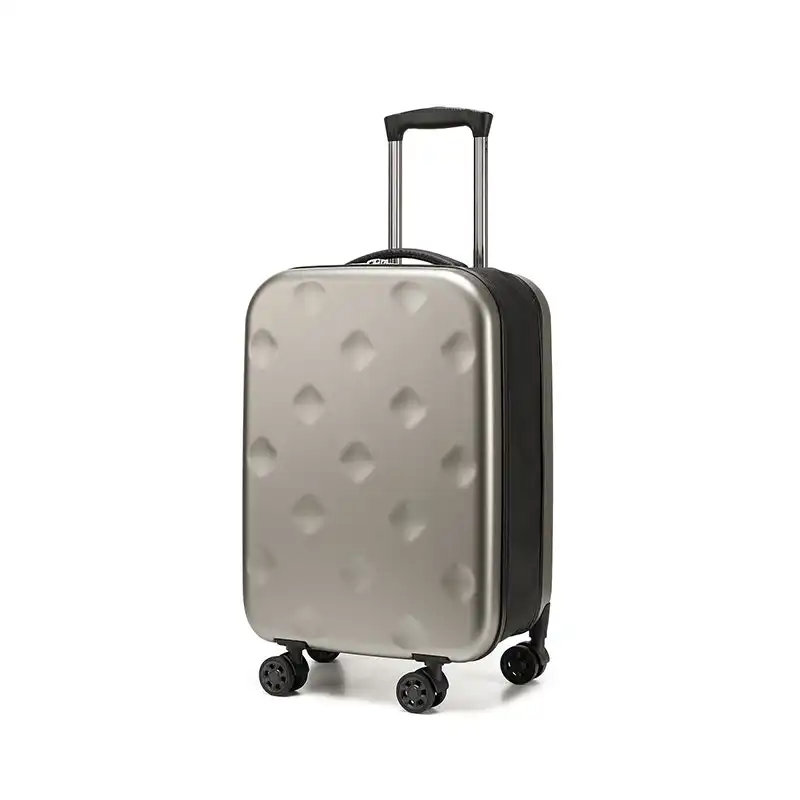 Viviendo 20'' Collapsible Suitcase, Foldable Space Saving Luggage - Grey