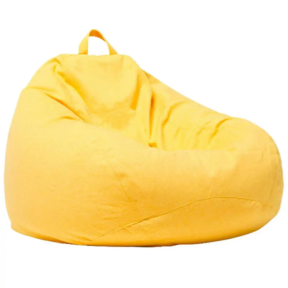Viviendo Large Bean Bag Chair Lounger Cover Gaming Floor Lazy Sofa Kids Yellow