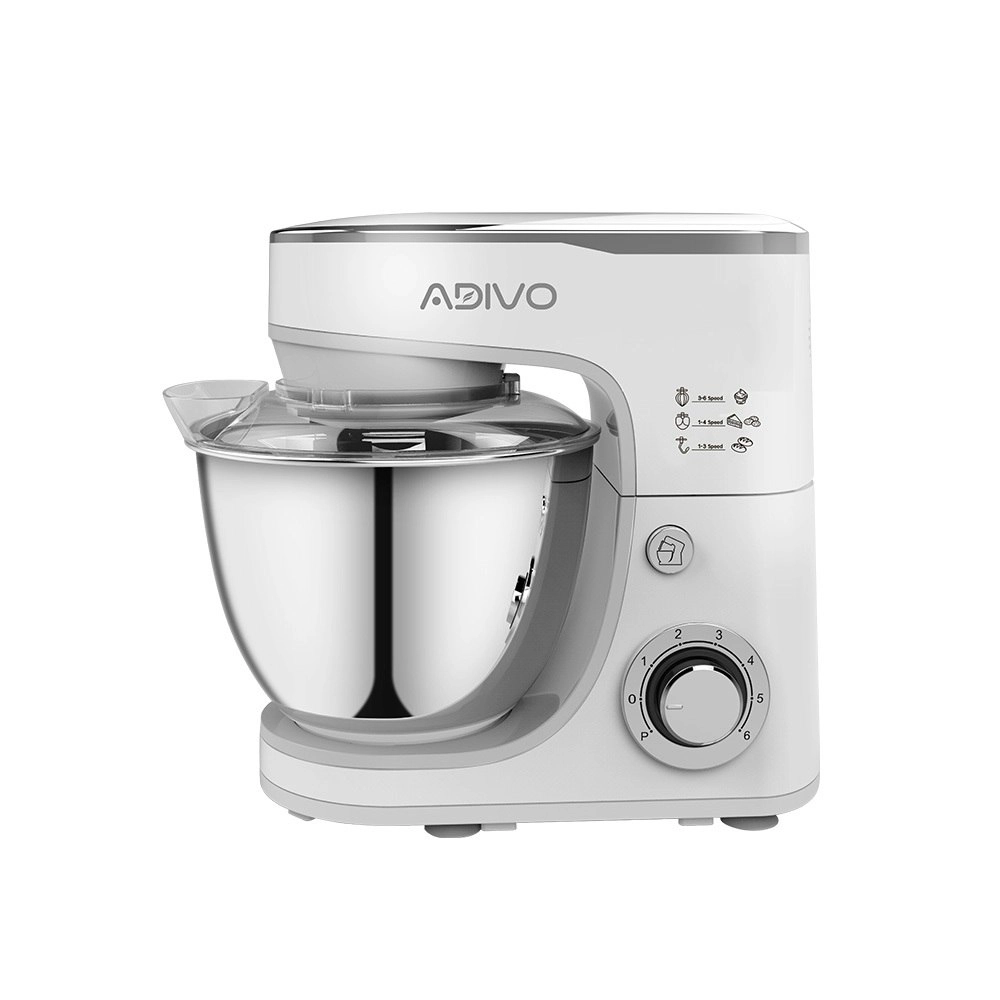 ADIVO 1300W Electric Stand Mixer 6 Speed 5L Kitchen Mixing Machine Whisk Cake Bowl