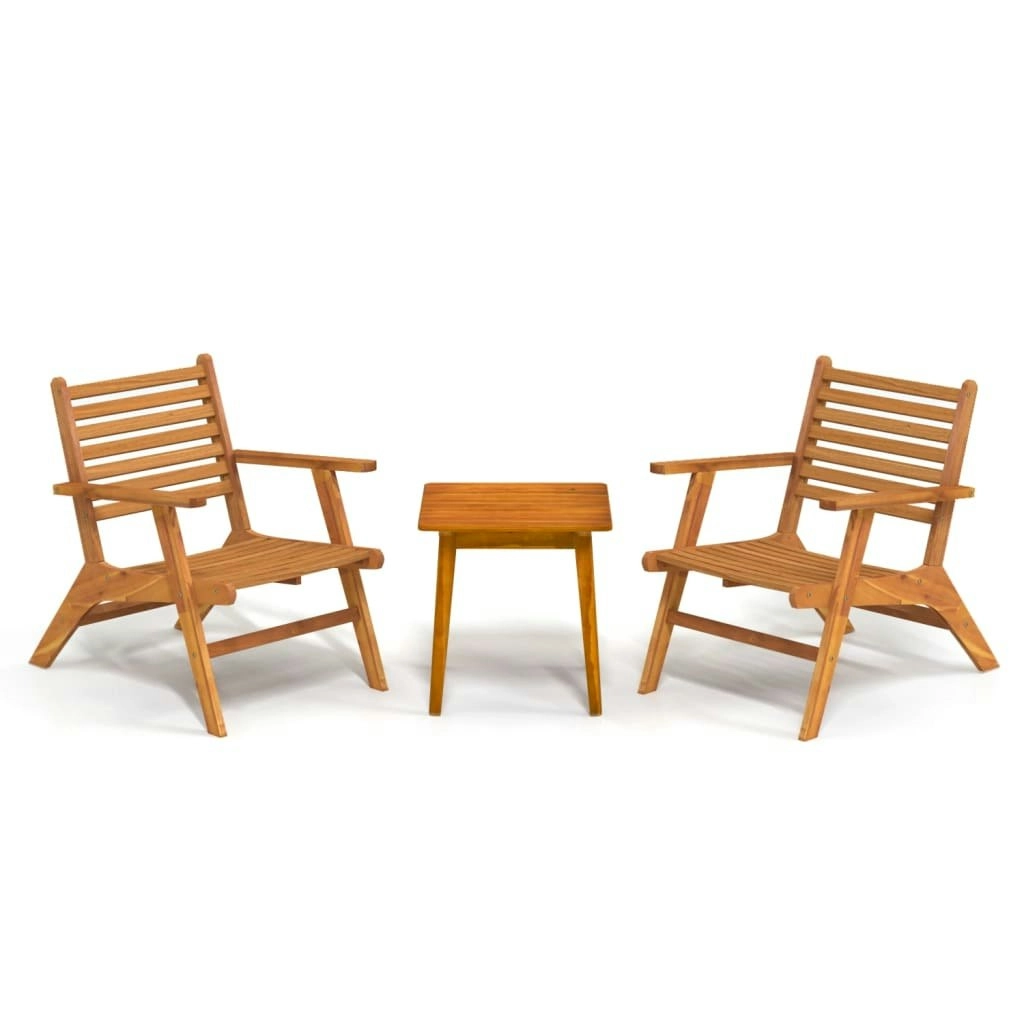 3 Piece Bistro Set Solid Acacia Wood 316253