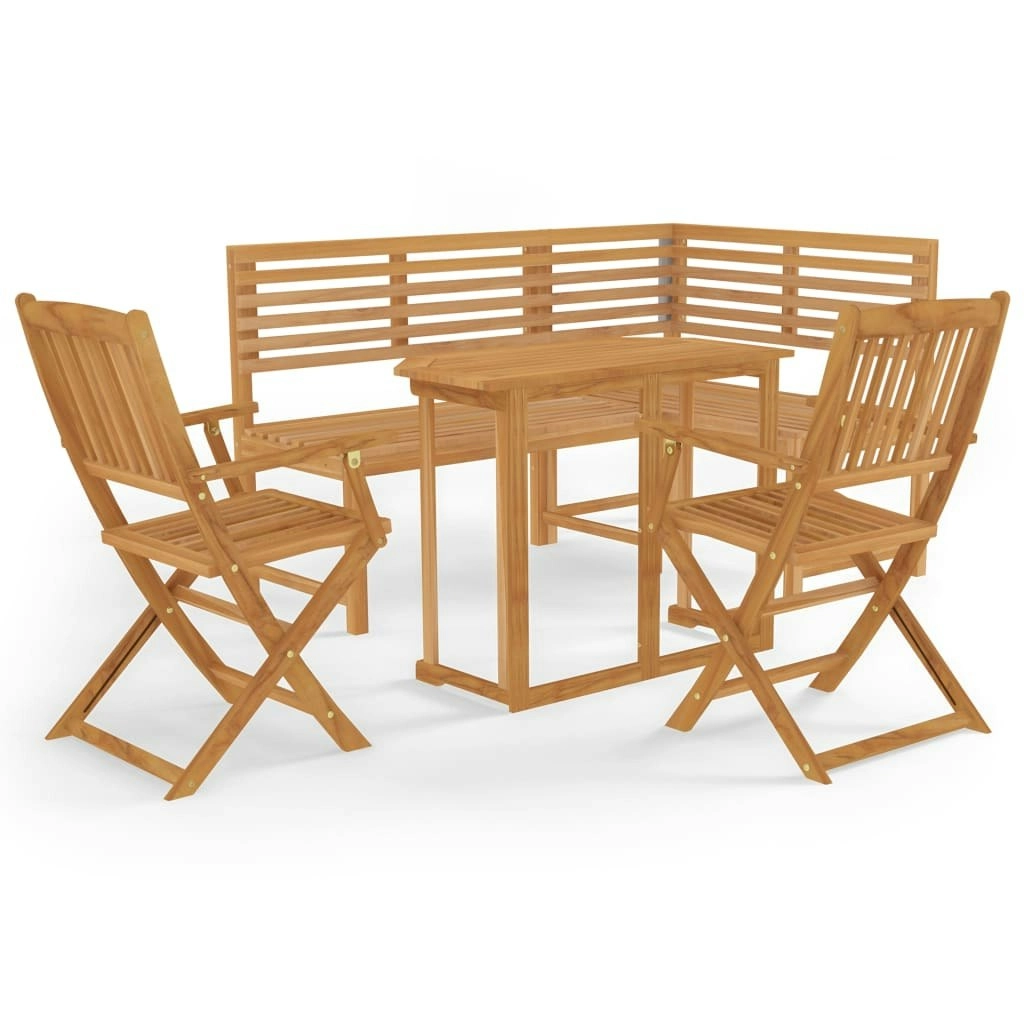 4 Piece Bistro Set Solid Wood Acacia 3057863