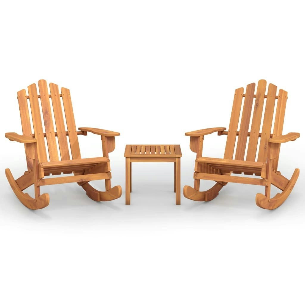 3 Piece Adirondack Garden Lounge Set Solid Wood Acacia 3152127