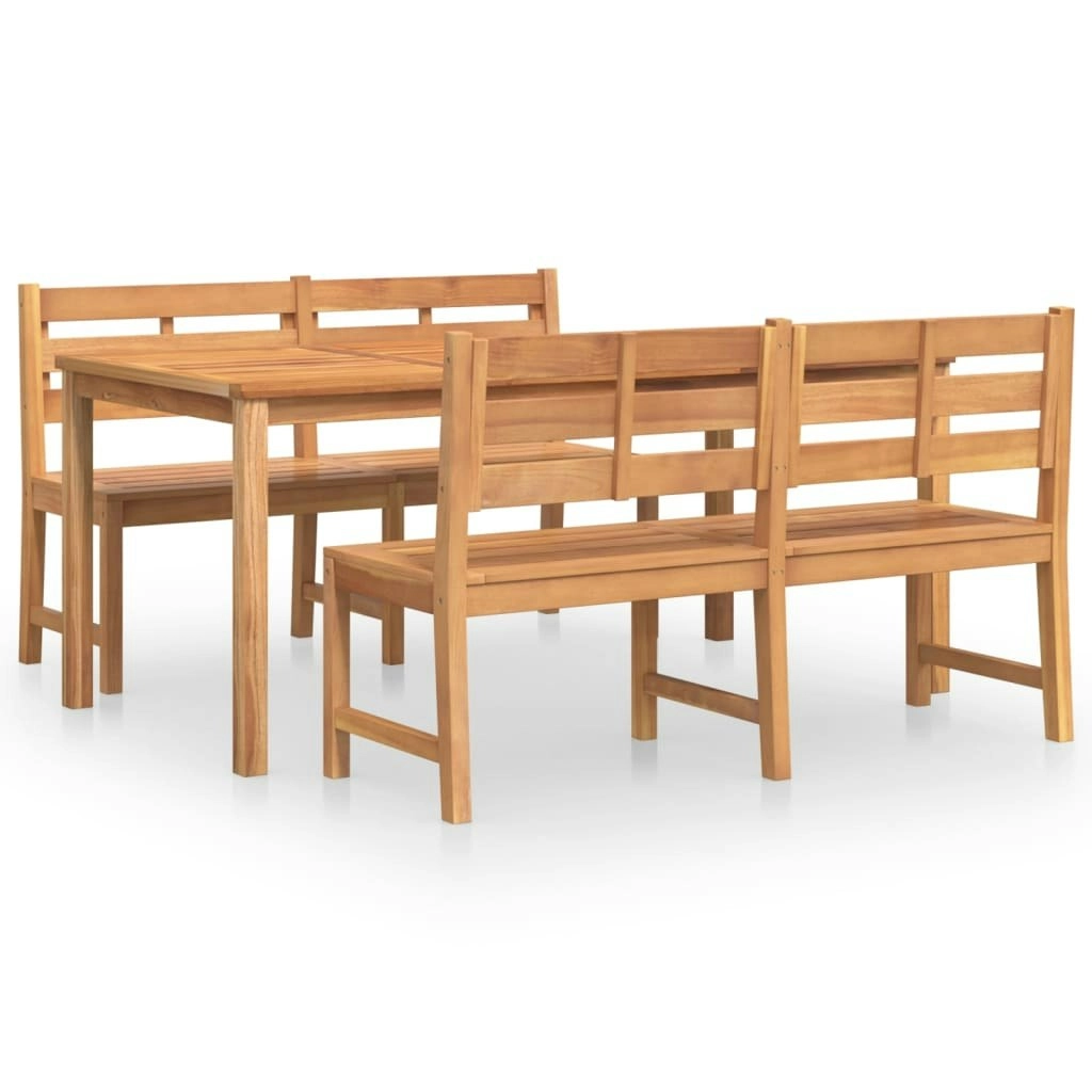 3 Piece Garden Dining Set Solid Wood Teak 3157199