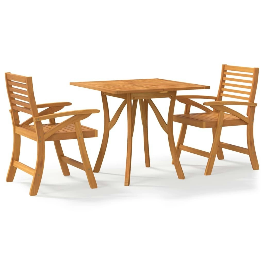 3 Piece Garden Dining Set Solid Wood Acacia 3156857